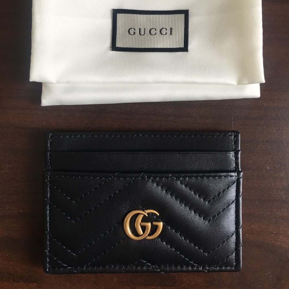 Gucci GG Marymount card case NEW NEVER USED